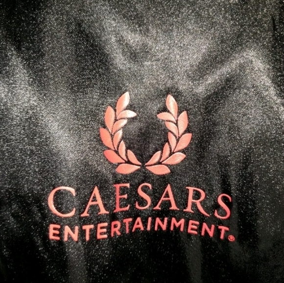 NWOT Agusta Sportswear Cesears Entertainment Satin Jacket LARGE - Picture 2 of 8